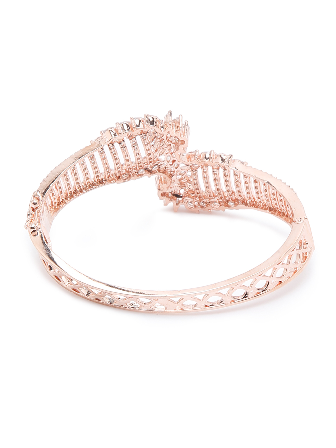 YouBella Jewellery Celebrity Inspired Gold Plated American Diamond Bracelet for Girls and Women